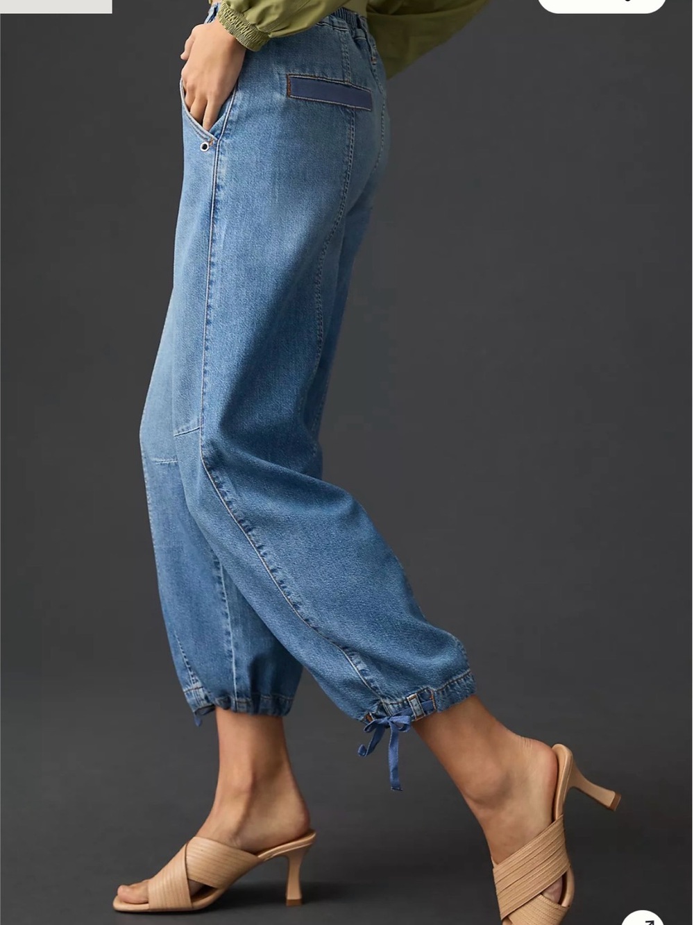 Pilcro Beach Cargo Mid-Rise Jeans Size 28 - Picture 3 of 16